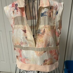 Rebecca Taylor Size small Pastel pink Floral Blouse